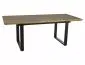 Stół rozkładany UMBERTO II 160(240)x90 dąb artisan/czarny w stylu industrialnym I sklep meblowy MIRAT. styl LOFT