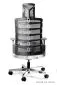Fotel biurowy SPINELLY czarny/szary | MIRAT.