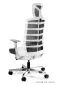 Fotel biurowy SPINELLY biały/czarny/szary ergonomiczny | MIRAT.