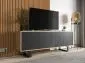 Szafka RTV NILA 7 dąb wotan/czarny mat stojąca I sklep meblowy MIRAT. styl LOFT kolekcja NILA
