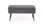 Ławka VELVA VELVET szara z pojemnikiem w stylu loft | MIRAT. styl LOFT