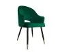 Krzesło JENISEJ VELVET GOLD zielone nowoczesne | MIRAT. styl GLAMOUR
