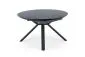 Stół rozkładany VERTIGO 130(180)x130 czarny marmur okrągły | MIRAT. w stylu LOFT kolekcja