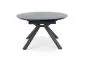 Stół rozkładany VERTIGO 130(180)x130 czarny marmur okrągły | MIRAT. w stylu LOFT kolekcja