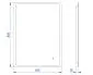 Lustro łazienkowe VIBE 60x80 cm LED z matą grzewczą Anti-Fog | MIRAT  kolekcja VIBE