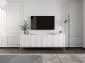 Szafka RTV TAL 150 biała mat MEBLE LINDNER | MIRAT. w stylu GLAMOUR kolekcja TAL