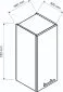 Szafka kuchenna wisząca 30 BONO W30 P/L biała  I sklep meblowy MIRAT. styl SKANDYNAWSKI