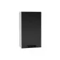 Szafka kuchenna wisząca 40 DENIS W40 P/L czarna mat jednodrzwiowa I MIRAT.  kolekcja DENIS