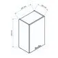 Szafka kuchenna wisząca 45 BONO W45 P/L biała  I sklep meblowy MIRAT.  kolekcja BONO
