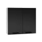 Szafka kuchenna wisząca 80 DENIS W80 czarny mat pojemna I MIRAT.  kolekcja DENIS