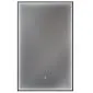 Lustro łazienkowe LED FRAME 50x80 cm w czarnej ramie z regulacją światła | MIRAT
