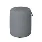 Pufa do toaletki MOSS 34 cm jasno szara wodoodporna okrągła| MIRAT  kolekcja MOSS