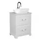 Szafka pod umywalkę OXFORD 60 cm w kolorze starej bieli półmat | MIRAT
