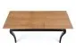 Stół rozkładany WINDSOR 160(240)x90 dąb/czarny w stylu ludwikowskim | MIRAT. styl LOFT