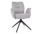 Krzesło tapicerowane WING BREGO jasnoszare obracane I sklep meblowy MIRAT. styl LOFT