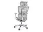 Ergonomiczny fotel biurowy Winner Lux szary z miękkimi podłokietnikami | MIRAT