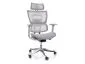 Ergonomiczny fotel biurowy Winner Lux szary z miękkimi podłokietnikami | MIRAT