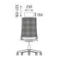 Fotel biurowy NAVIGO szary ergonomiczny z zagłówkiem I sklep meblowy MIRAT.