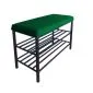 Stojak na buty z siedziskiem GAJA MG25 czarny/zielony metalowy I sklep meblowy MIRAT. styl LOFT