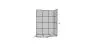 Zestaw 19 paneli tapicerowanych SQUARE 120x160 szary welurowy I sklep meblowy MIRAT.