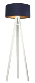 Lampa stojąca HOME 50 granatowa/złoty/biała