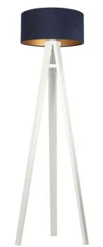 Lampa stojąca HOME 40 granatowa/złoty/biała
