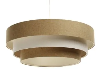 Lampa wisząca ERUTAN TRIPLE żółta/kremowa