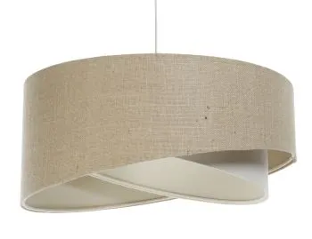 Lampa wisząca BOHO-CHIC JUTA 50 cm naturalna/szara