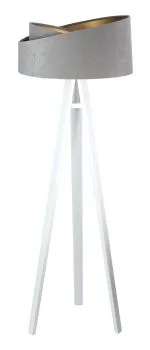 Lampa stojąca GEMSTONE szara/złota/biała
