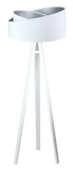 Lampa stojąca GEMSTONE biała/srebrna