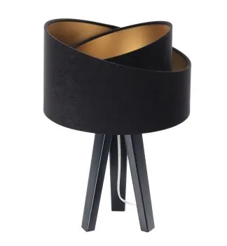 Lampa stołowa GEMSTONE czarna/złota/czarna