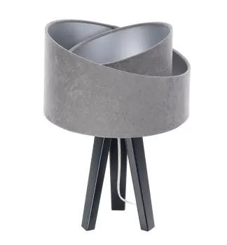 Lampa stołowa GEMSTONE szara/srebrna/czarna