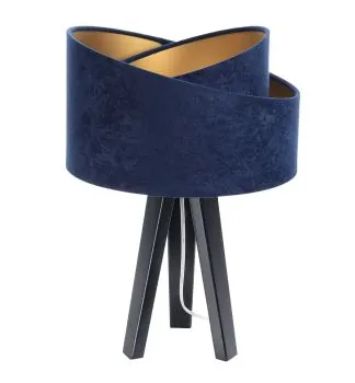 Lampa stołowa GEMSTONE granatowa/złota/czarna