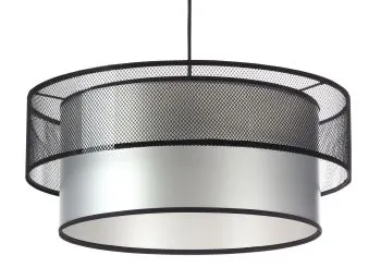 Lampa wisząca DOUBLE NET 40 srebrna