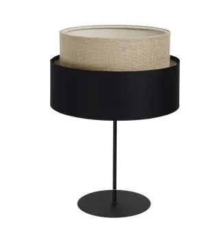 Lampa stołowa ASU I czarna/beżowa