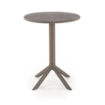 Stolik ogrodowy CALVO 60x60 khaki z tworzywa PVC