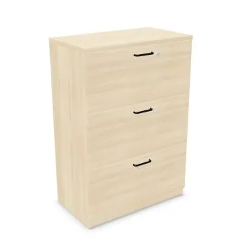 Komoda biurowa EASY SPACE CABINET 3D 80cm akacjowa zamykana