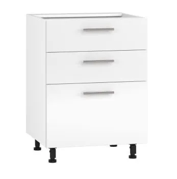 Szafka kuchenna stojąca 60 VENTO D3S-60/82 biały połysk