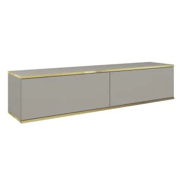 Szafka RTV KARL 135cm wisząca/stojąca szary mat 