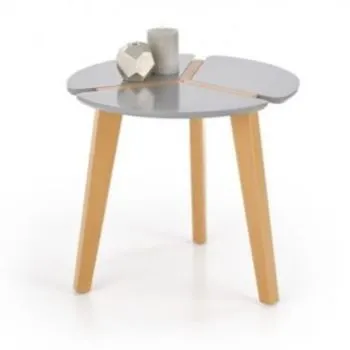 Ława ZETA 50x50 szara/buk - powystawowa