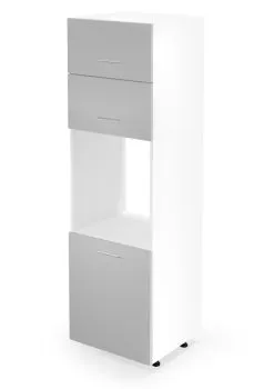 Szafka pod piekarnik 60 VENTO DP-60/214 jasnoszary połysk