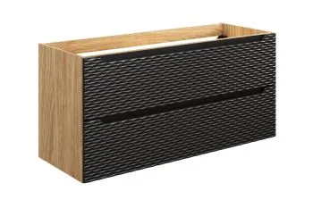 Szafka pod umywalkę OCEAN BLACK 82-120-2S 120cm dąb olejowany/czarna