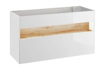 Szafka pod umywalkę BAHAMA 854 120 cm biała - powystawowa
