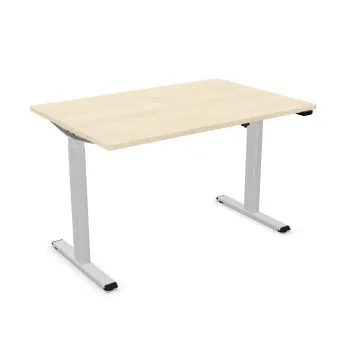 Biurko eCOMO 120x60cm akacjowe z regulacją wysokości