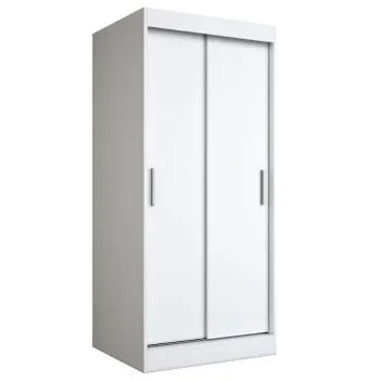 Szafa przesuwna MODUO COMFORT 90 biała mat gładka