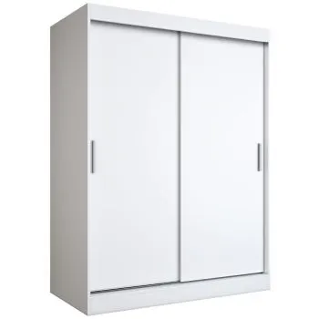 Szafa przesuwna MODUO COMFORT 150 biała mat gładka