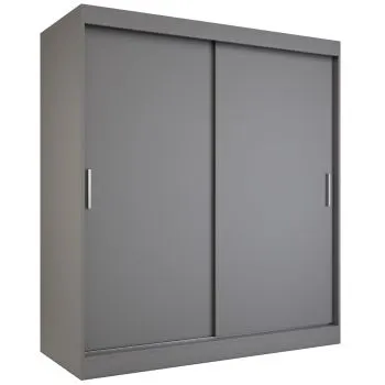 Szafa przesuwna MODUO COMFORT 180 antracyt gładka