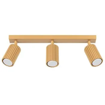 Listwa oświetleniowa 3-punktowa KARBON 3L złota ryflowana