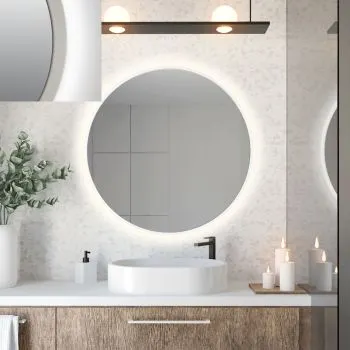 Lustro łazienkowe ZIRCON STANDARD 100 z oświetleniem LED