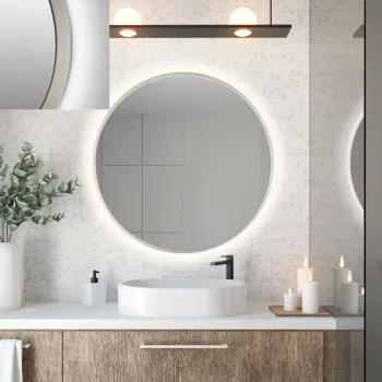 Lustro łazienkowe ZIRCON STANDARD 80 z oświetleniem LED